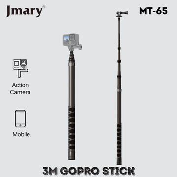 Jmary MT-65 3Meter Carbon Fiber Stick for Action Camera