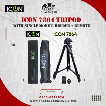 Icon 7864 Tripod For Mobile With free mobile Holder & Shutter Remote