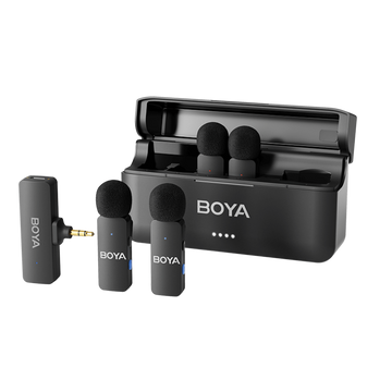 BY-V4 4-Channel Mini Wireless Microphone For Camera