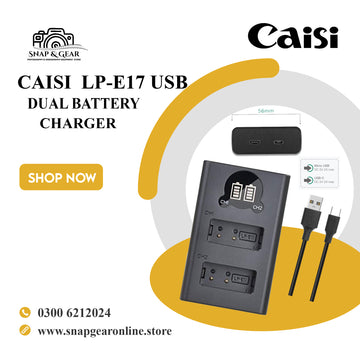 Caisi Dual Charger For Canon Lp-E17 Battery