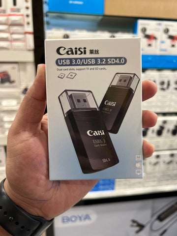 Caisi USB 3.0 Card Reader, Supports SD/Micro SD/SDHC/SDXC/MMC, Mini Camera Flash Reader Compatible with Windows, Mac, Linux