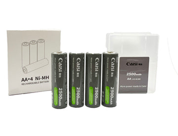 Caisi 4 cell AA 2500 mAh rechargeable Batteries