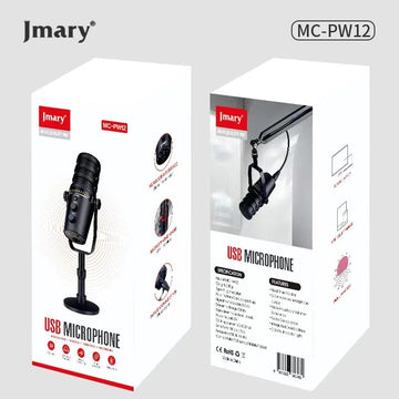 Jmary MC-PW12 XLR & USB Interface 360° Rotating Desktop Microphone