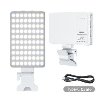 Mamen CL-V12A LED Selfie Light Portable Clip for Phone and Camera Fill Light