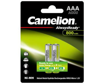 Camelion Re-Chargeable Cell AAA2 800mAh Always ready