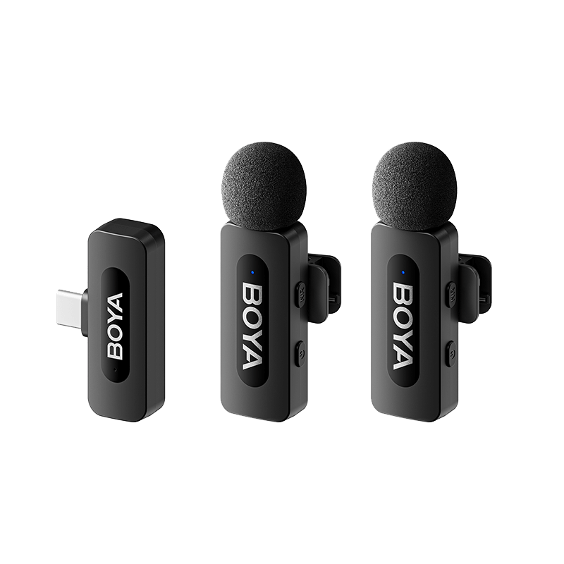BOYA BY-V20 Ultracompact 2.4GHz Next-Gen Dual-Channel Wireless Microphone For Andriod Type C Devices With 3 Year Warranty
