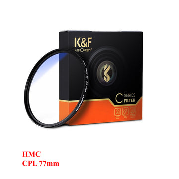 KF CONCEPT 77mm Ultra Slim CPL Filter Optics Multi Coated MC Circular Polarizering Polarized Filter