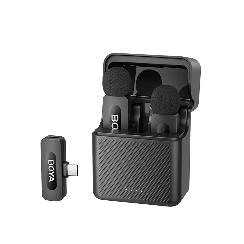 BOYA BY-V30 2.4 GHz Dual-Channel Wireless Microphone with Charging Case For Andriod Type C With 3 Year Warranty