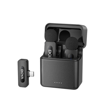 BOYA BY-V30 2.4 GHz Dual-Channel Wireless Microphone with Charging Case For Andriod Type C With 3 Year Warranty