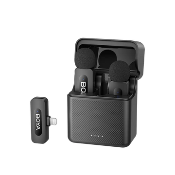 BOYA BY-V3 2.4 GHz Dual-Channel Wireless Microphone with Charging Case For I Phone With 3 Year Warranty