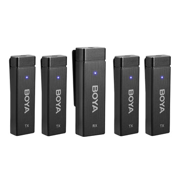 BOYA BY-W4 – 4 Microphone – Wireless Lavalier 2.4GHz Compact Microphone With 3 Year Warranty