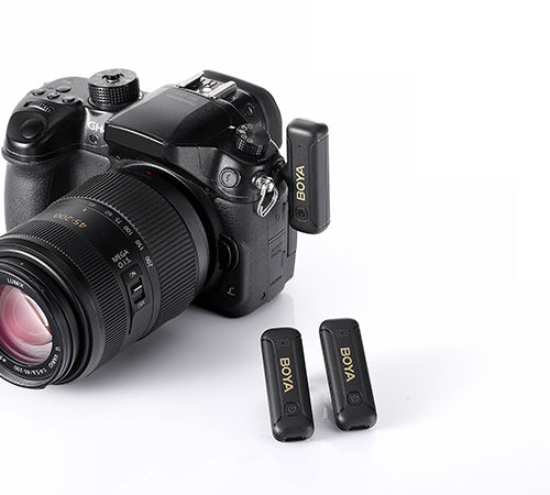 BOYA BY-WM3T2-M2 Dual Channel Mini 2.4GHz Wireless Microphone With Charging Case with 3 year Warranty
