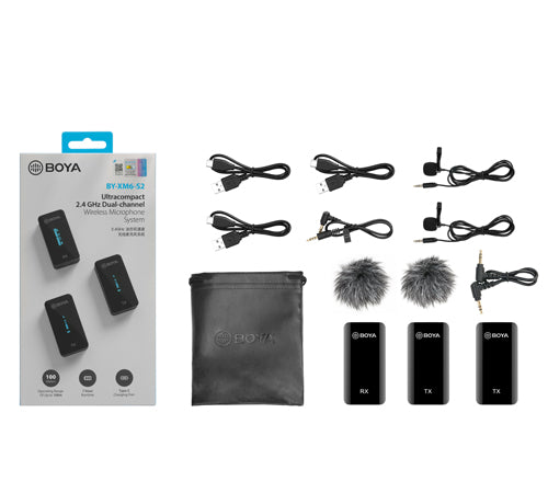 Boya XM6-S2 Wireless Microphone With 3 Year Warranty