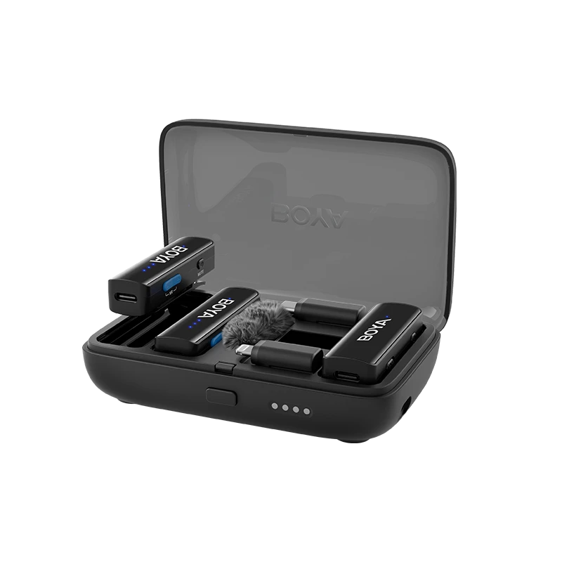 BOYALINK 2 Upgraded 3-in-1 Compact Wireless Microphone with 3 Year Warranty