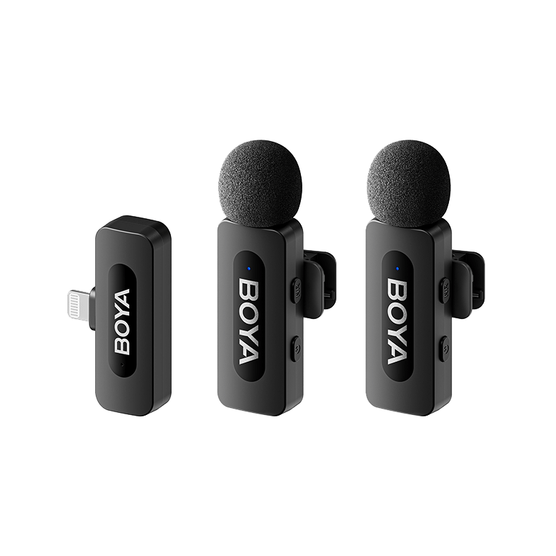 BOYA BY-V2 Ultracompact 2.4GHz Next-Gen Dual-Channel Wireless Microphone For IOS Devices With 3 Year WarrantyBOYA BY-V2 Ultracompact 2.4GHz Next-Gen Dual-Channel Wireless Microphone For IOS Devices With 3 Year Warranty