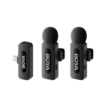 BOYA BY-V2 Ultracompact 2.4GHz Next-Gen Dual-Channel Wireless Microphone For IOS Devices With 3 Year WarrantyBOYA BY-V2 Ultracompact 2.4GHz Next-Gen Dual-Channel Wireless Microphone For IOS Devices With 3 Year Warranty