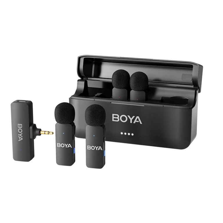 BY-V4 4-Channel Mini Wireless Microphone For Camera