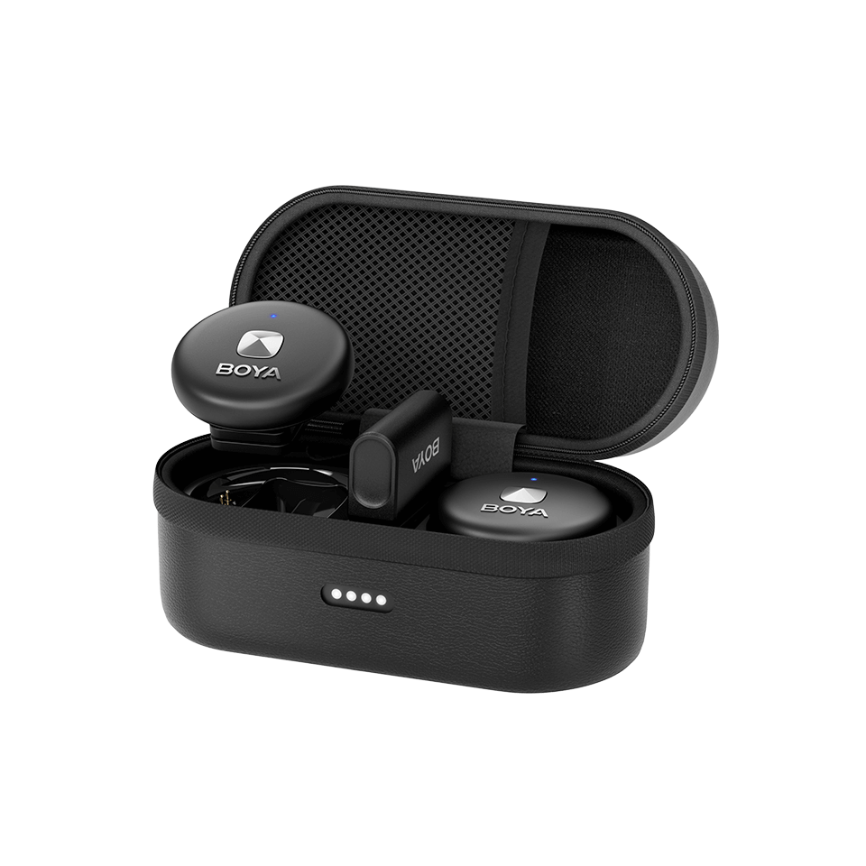 BOYA Omic D Dual Wireless Microphone For I Phone Lighting Adaptor ( Black ) With 3 Year Warranty