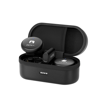 BOYA Omic D Dual Wireless Microphone For I Phone Lighting Adaptor ( Black ) With 3 Year Warranty