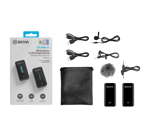 Boya XM6-S1 Wireless Microphone With 3 Year Warranty
