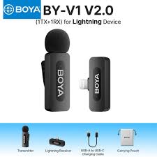 BOYA BY-V1 Ultracompact 2.4GHz Next-Gen Wireless Microphone For IOS Devices With 3 Year Warranty