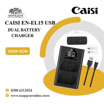 Caisi Dual Charger MH 25 For EN-EL 15 Camera Battery