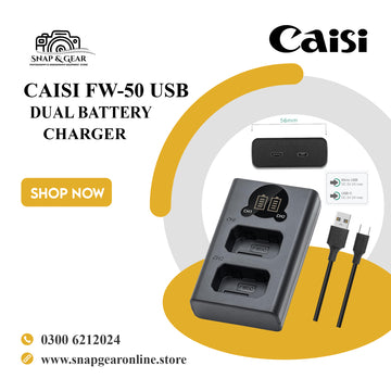Caisi Dual Charger For Sony FW50 Battery