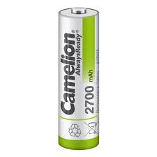 Camelion Re-Chargeable Cell AA2 2700 mah always ready
