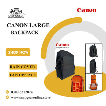 Canon Large Backpack For DSLR Camera and its Accessories