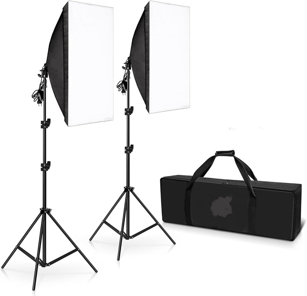 Continuous Photography Lighting Pair kit for Camera Shooting, Video Recording ( Bulb not Included )