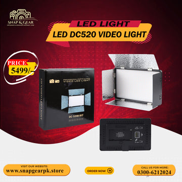 LED DC520 Professional Soft Video Light for DSLR and Mirrorless Cameras