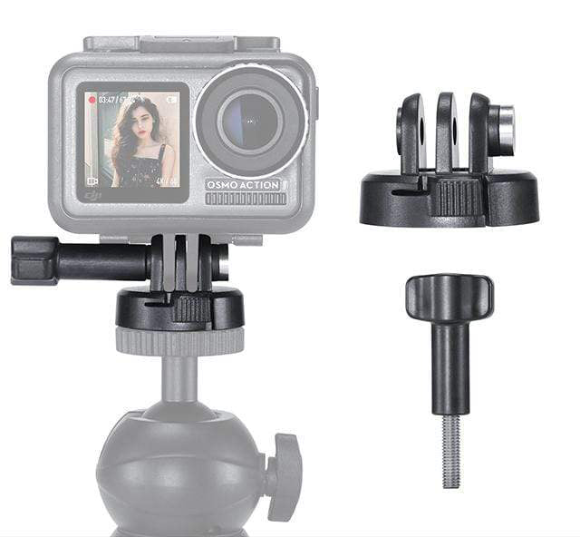 Combo Pack - Gopro Tripod Mount Thumb Screw Base + Screw - Black