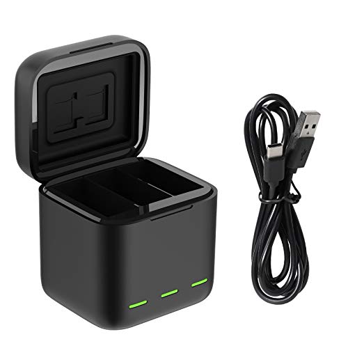 Gopro Caisi 2 batteries & 3 charging Case For Hero 9,10,11
