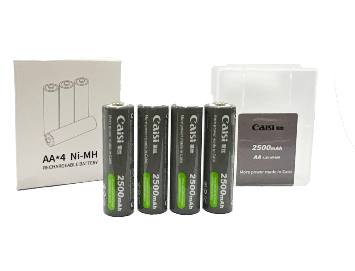 Caisi 4 cell AA 2500 mAh rechargeable Batteries