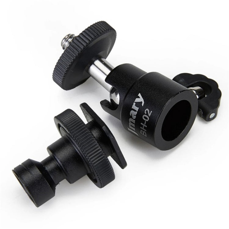 Jmary BH-02 360-Degree Rotating Tripod Ball Head 1/4 Screw Adapter