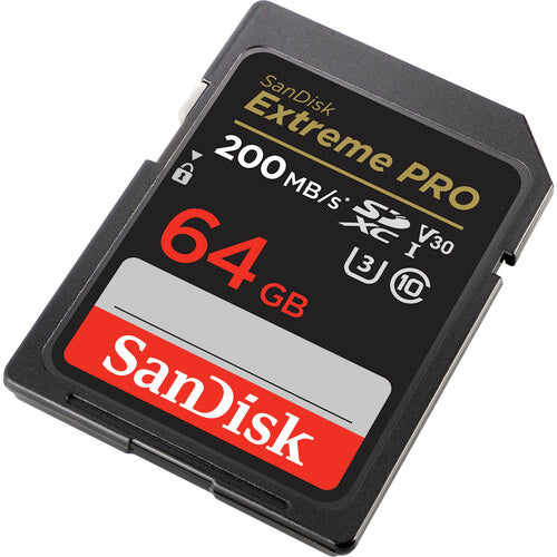 SanDisk 64GB 200MB/s Extreme PRO UHS-I SDXC Memory Card