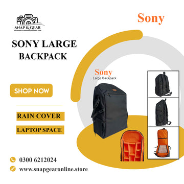 Sony Large Backpack For DSLR Camera and its Accessories