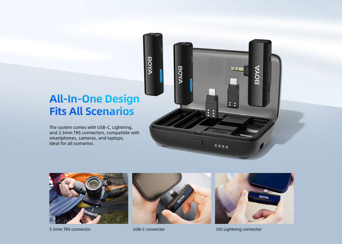 BOYA LINK All-in-one Design Wireless Microphone System With 3 Year Warranty