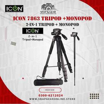 Icon 7863 Professional Hydraulic 2in1 Tripod + Monopod