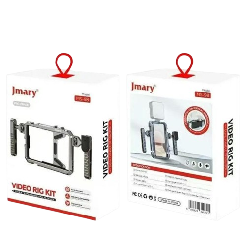 Jmary MS-98 Wireless Remote Control Aluminum Alloy Smartphone Video Stabilizer Frame Cage Kit
