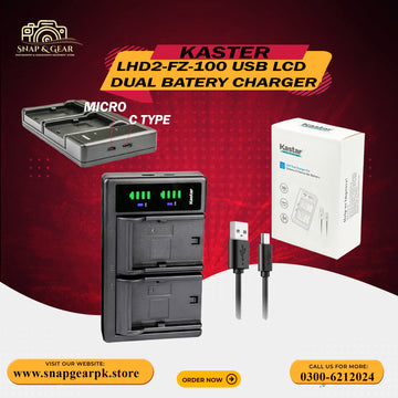 Kastar LHD2 USB Battery Charger Replacement for Sony NP-FZ100 Battery